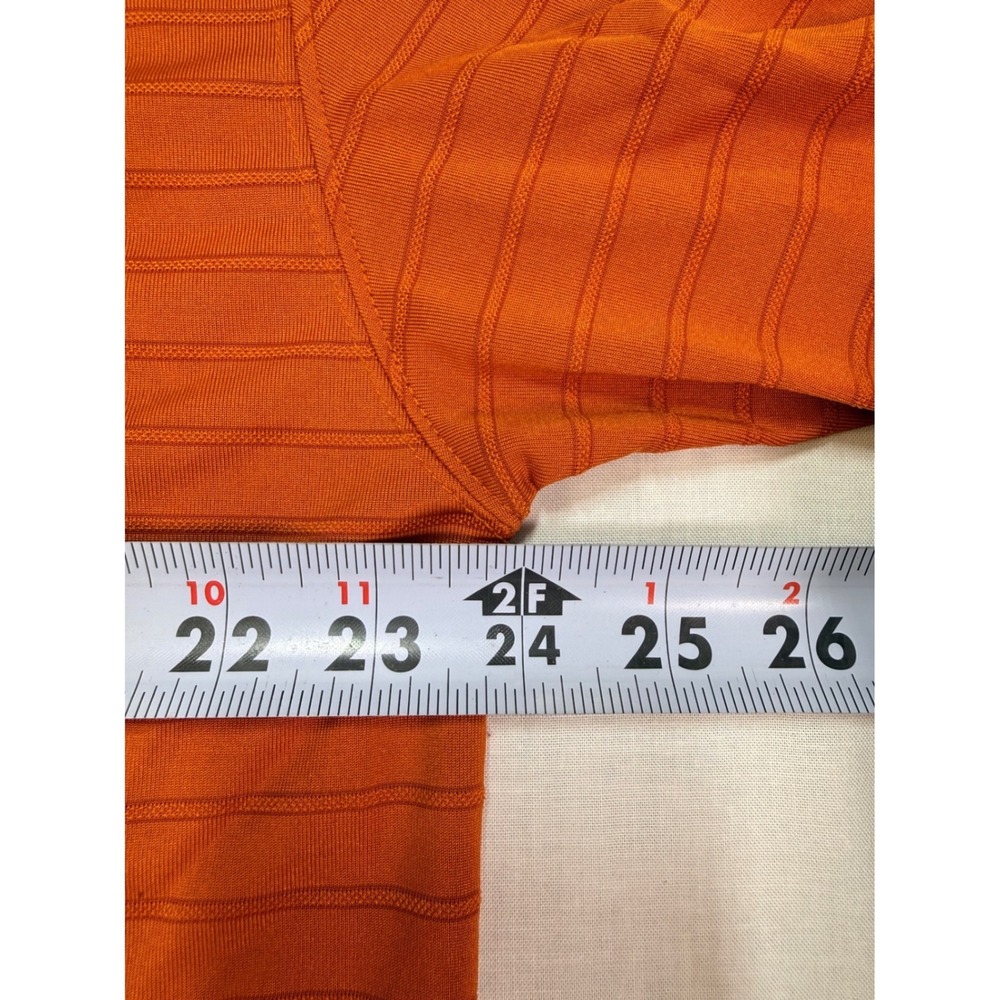 Pro Player Texas Longhorns Mens Large Burnt Orange Striped Performance Polo Shir - Picture 6 of 8